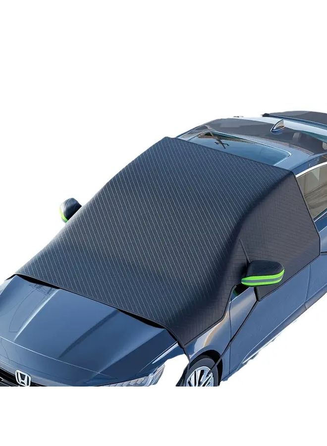 Green Reflective Strips Windshield Snow Cover Anti Freeze Anti Corrosion 102 36x44 88 Inch - Image 4
