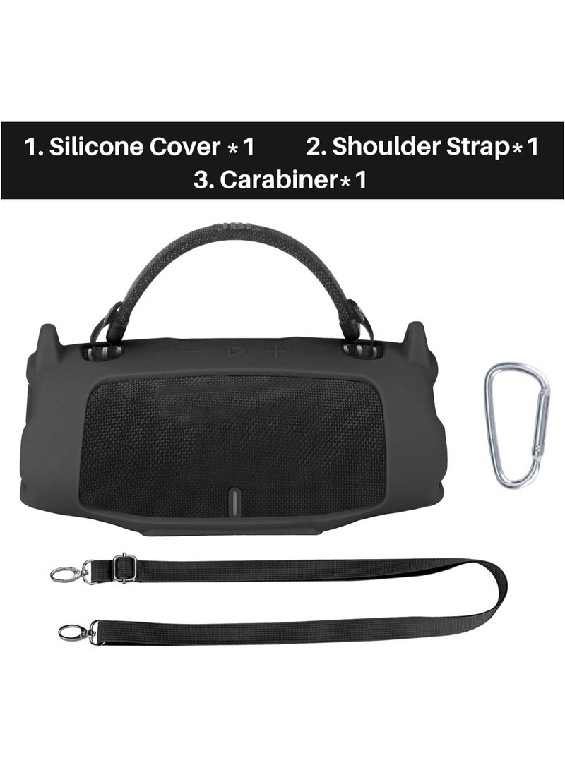 Silicone Cover Compatible with JBL Charge 6 Portable Speaker-Bule  - Image 2