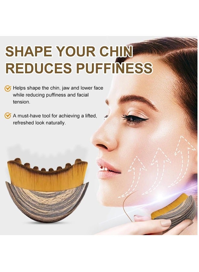 Rocket Flyer New Lymphatic Contour Face Brush, Dry Brushing Face Brush, Lymphatic Drainage Massager for Face, Chin & Jawline Sculpting, Ergonomically Designed to Fit The Skin Precisely and Relieve Fatigue (1PCS) - Image 2