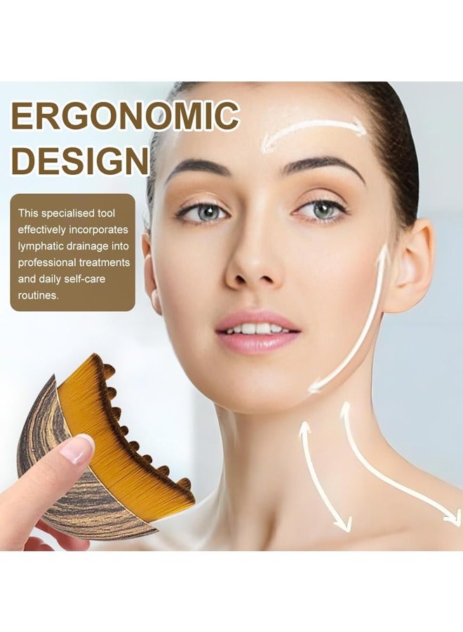 Rocket Flyer New Lymphatic Contour Face Brush, Dry Brushing Face Brush, Lymphatic Drainage Massager for Face, Chin & Jawline Sculpting, Ergonomically Designed to Fit The Skin Precisely and Relieve Fatigue (1PCS) - Image 3