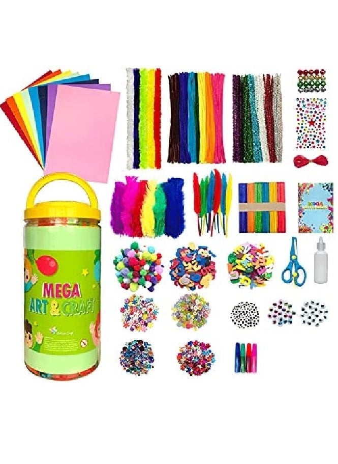 Cutie Cute Arts and Crafts Supplies Set For Kids Crafting School Kindergarten Homeschool Supplies Arts Set Christmas Crafts for Kids  - Image 1