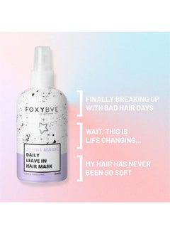 FoxyBae 12-in-1 Magic Hair Mask - Daily Leave-In Hair Mask Spray - for Dry Damaged Hair & Growth - Hydrating Deep Conditioner w/Argan Oil, Shea Moisture, & Biotin - Hair Care for Women & Men (8 oz)  - Image 3