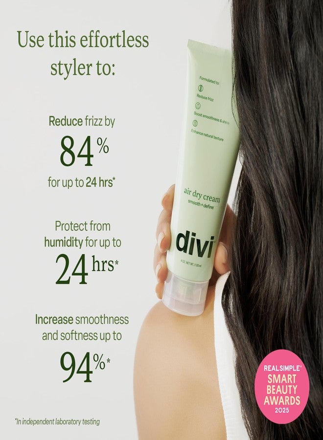 Divi Air Dry Styling Cream - Fights Frizz for 24 hrs, for Natural Hair Texture, Smooths & Defines Curls - 4 Oz - Image 2
