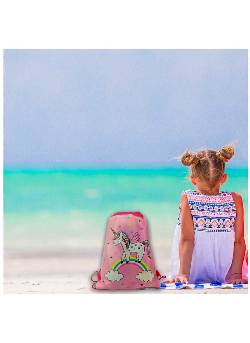 UKR - UKR Unicorn Drawstring Backpack – Pack of 20 Kids Backpacks | Perfect for Travel, Sports, Gym, Beach, and Swim | Durable & Lightweight - Image 1