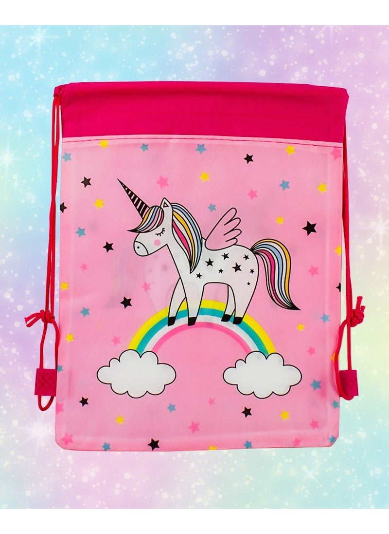 UKR - UKR Unicorn Drawstring Backpack – Pack of 20 Kids Backpacks | Perfect for Travel, Sports, Gym, Beach, and Swim | Durable & Lightweight - Image 1