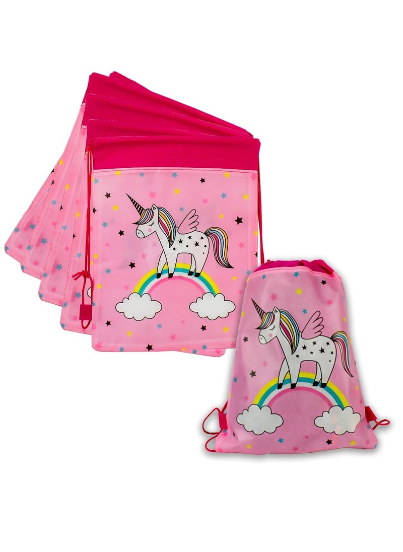 UKR - UKR Unicorn Drawstring Backpack – Pack of 20 Kids Backpacks | Perfect for Travel, Sports, Gym, Beach, and Swim | Durable & Lightweight - Image 1