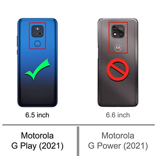 Osophter for Moto G Play 2021 Case with 2pcs Screen Protector Shock-Absorption Flexible TPU Rubber Protective Cell Phone Cover for Motorola G Play 2021(Navy Blue) - Image 2