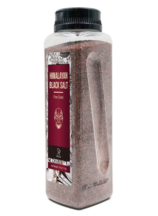 Soeos Himalayan Black Salt Fine Black Himalayan Salt, 2.4 Pound (39 Oz), Natural Mineral Enriched, Natural Faux Egg Flavor, Egg replacement. Black Salt for Cooking (Pack of 1) - Image 2