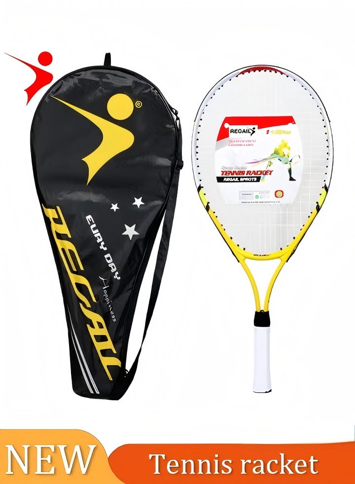 Children Tennis Racket 23 Inch,Single Tennis Racket for Student Training Tennis and Beginners，Shockproof Carbon Fiber Tennis Racquet，Light-Weight，Suitable for Beginners to Intermediate Players - Image 1
