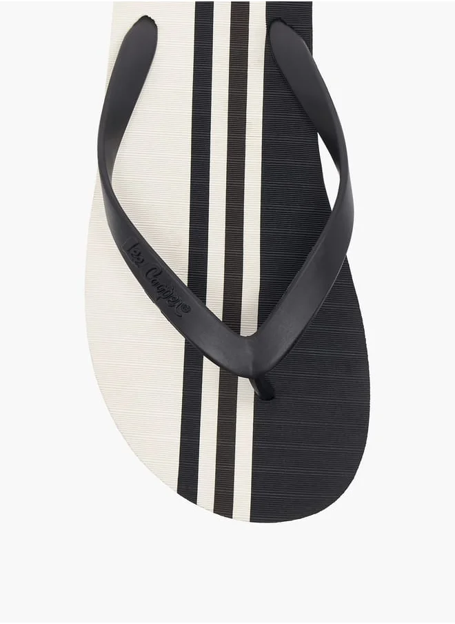 لي كوبر Mens Printed Thong Slippers