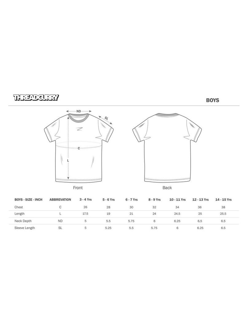 THREADCURRY THREADCURRY Anime Manga Fun Comic Cotton Graphic Printed Tshirt for Boys  - Image 3