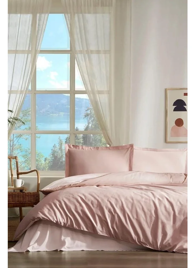 Afrodit Giyim Afrodit Clothing Özdilek Double Ranforce Duvet Cover Set Colourist Soil Milky Coffee