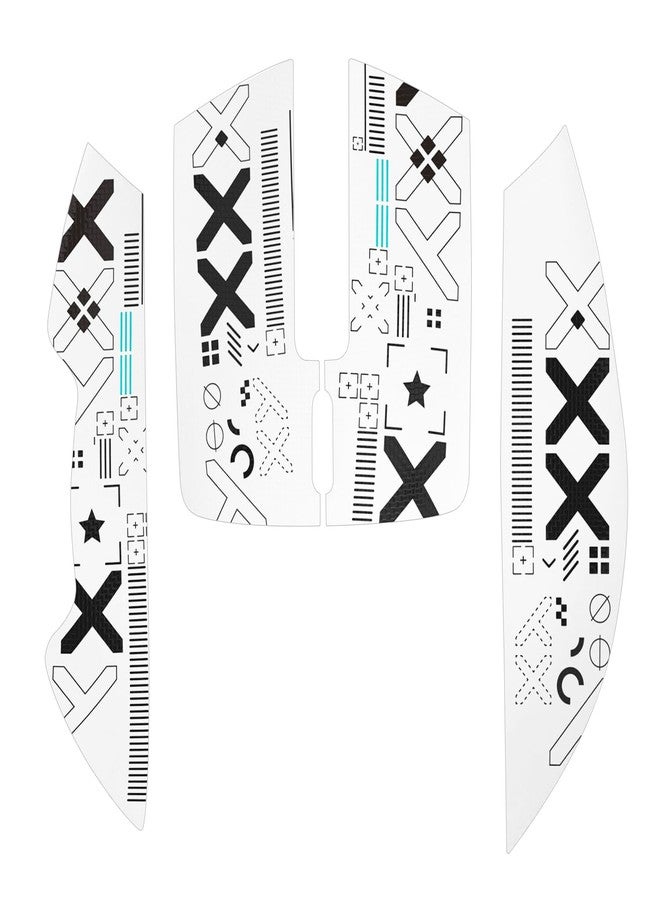 MAGIC-REFINER Attack Shark Gaming Mouse Anti-Slip Grip Tape, Compatible with X11 Superlight Wireless pc Mouse,Sweat Resistant，Fine Feel,Cut to Fit，Cool Mouse Skins for Video Games/Office/Study(White) - Image 1