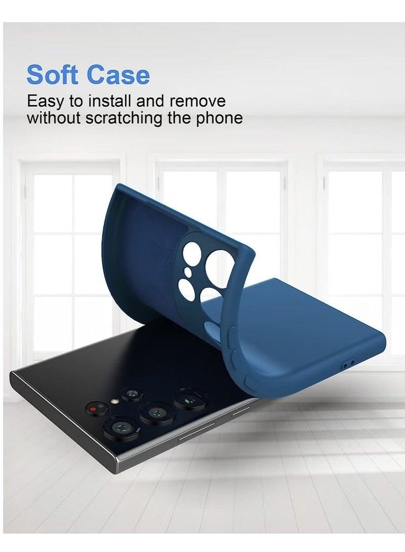 ELTRAZONE Samsung Galaxy S24 Ultra Soft Silicone Gelly Rubber Case – Shockproof Matte Finish with Camera Protection in Blue - Image 2