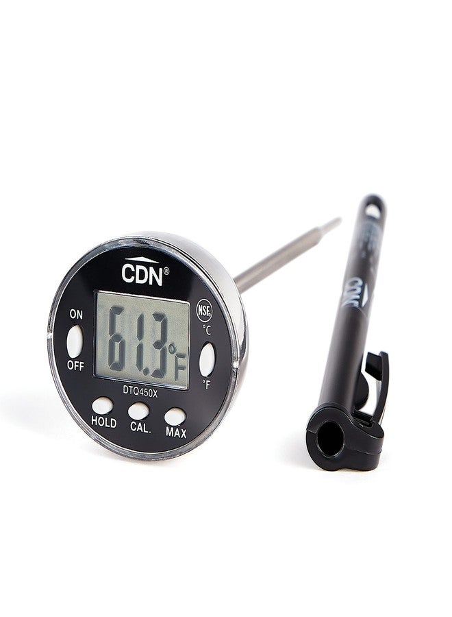 CDN Waterproof Digital Thermometer Long 4.75" Stem, NSF Certified, Ideal for for Bread Baking, Cooking, Brewing - DTQ450X - Image 1