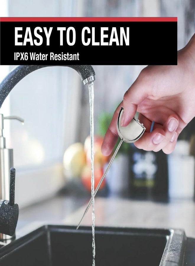 CDN Waterproof Digital Thermometer Long 4.75" Stem, NSF Certified, Ideal for for Bread Baking, Cooking, Brewing - DTQ450X - Image 4