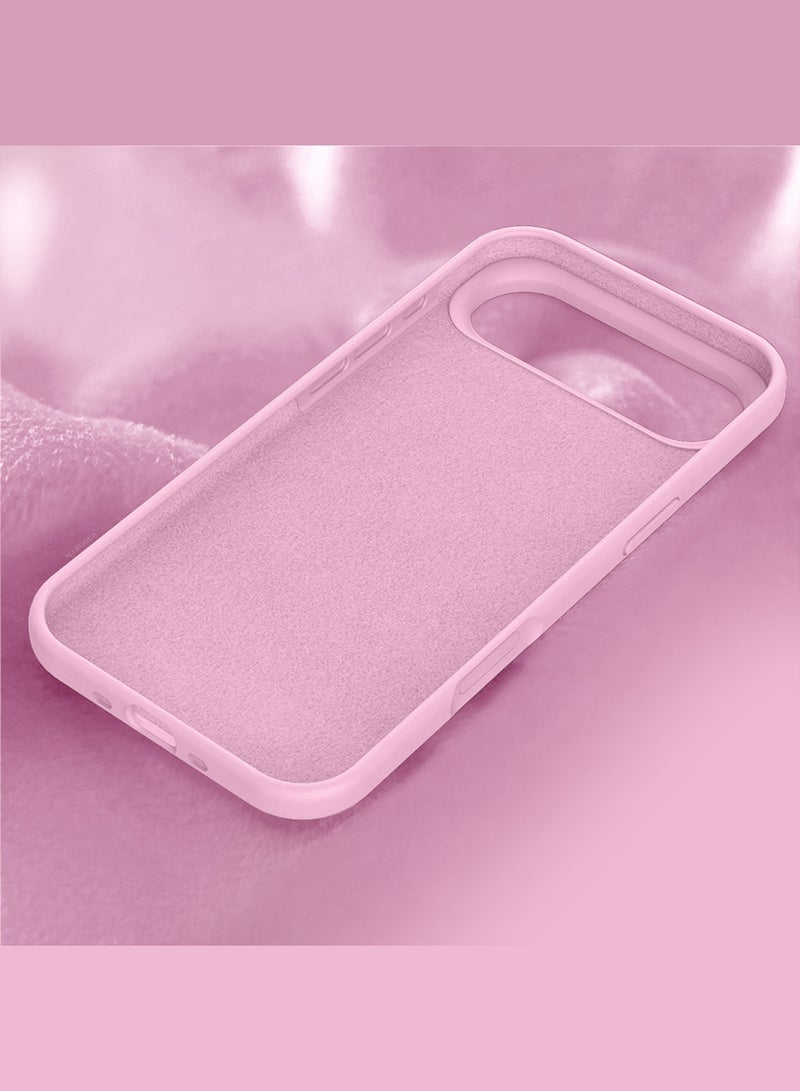 CATANES Liquid Silicone Protective Phone Case for iPhone 17 Air , Soft Anti-Scratch Microfiber Lining Utra Slim Drop Protection Phone Cover - Pink - Image 5