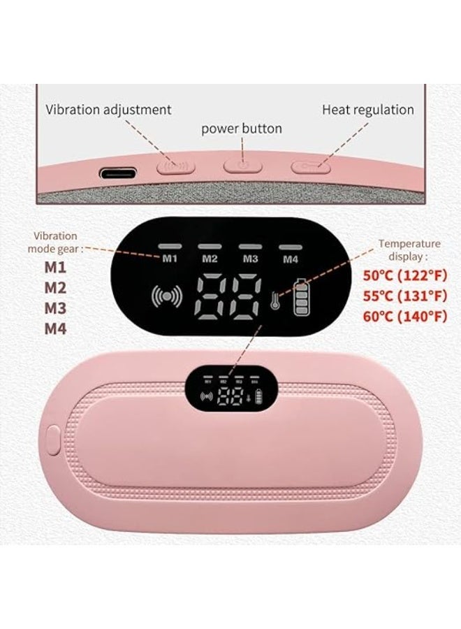 Menstrual Pain Relief Heating Pad Rechargeable Wearable Electric Heat Pad with USB for Abdominal and Back Cramps - Image 3