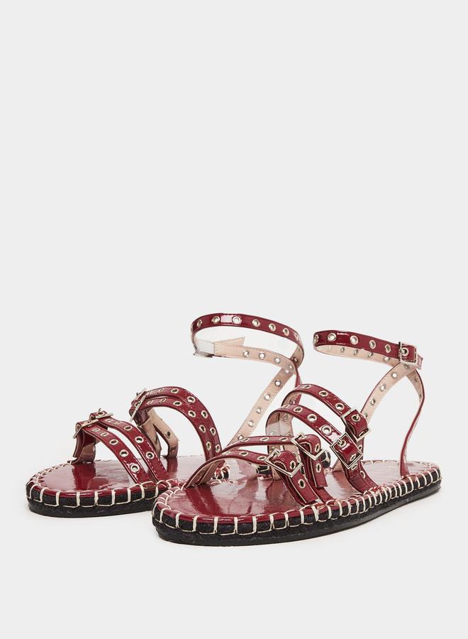 ريد حذاء إسبادريل بتفاصيل سيور - Image 3