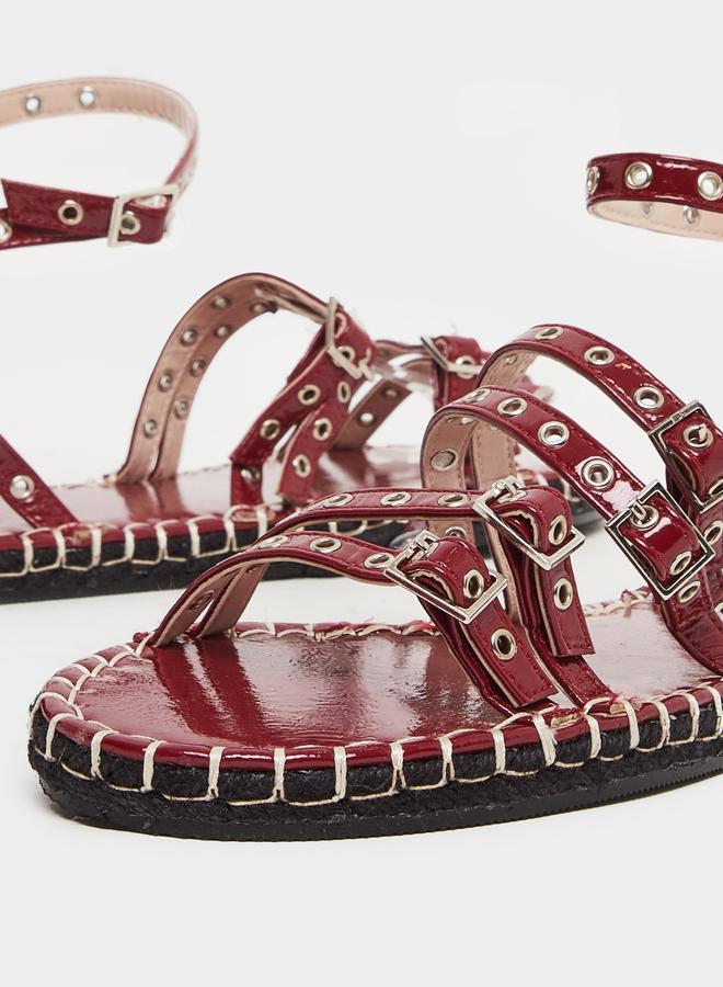 ريد حذاء إسبادريل بتفاصيل سيور - Image 4