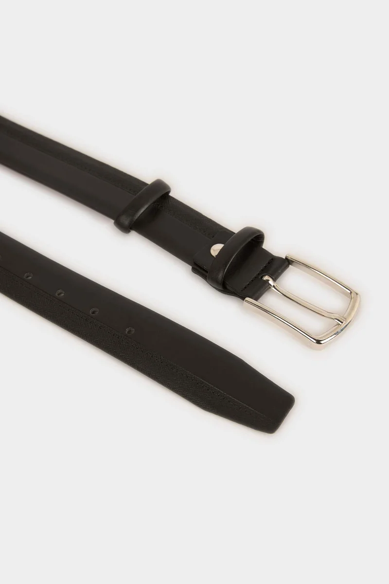 Defacto  Man Rectangle Clasp Faux Leather Classic Belt for Men | Best Price UAE