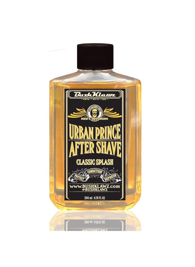 BushKlawz Classic Refreshing Cooling Soothing BarbershopBarbershop After Shave Lotion Balm Toner Splash Urban Prince Satisfy all Types of Viking Cannon Black Prime AfterShave Tonic Cologne 