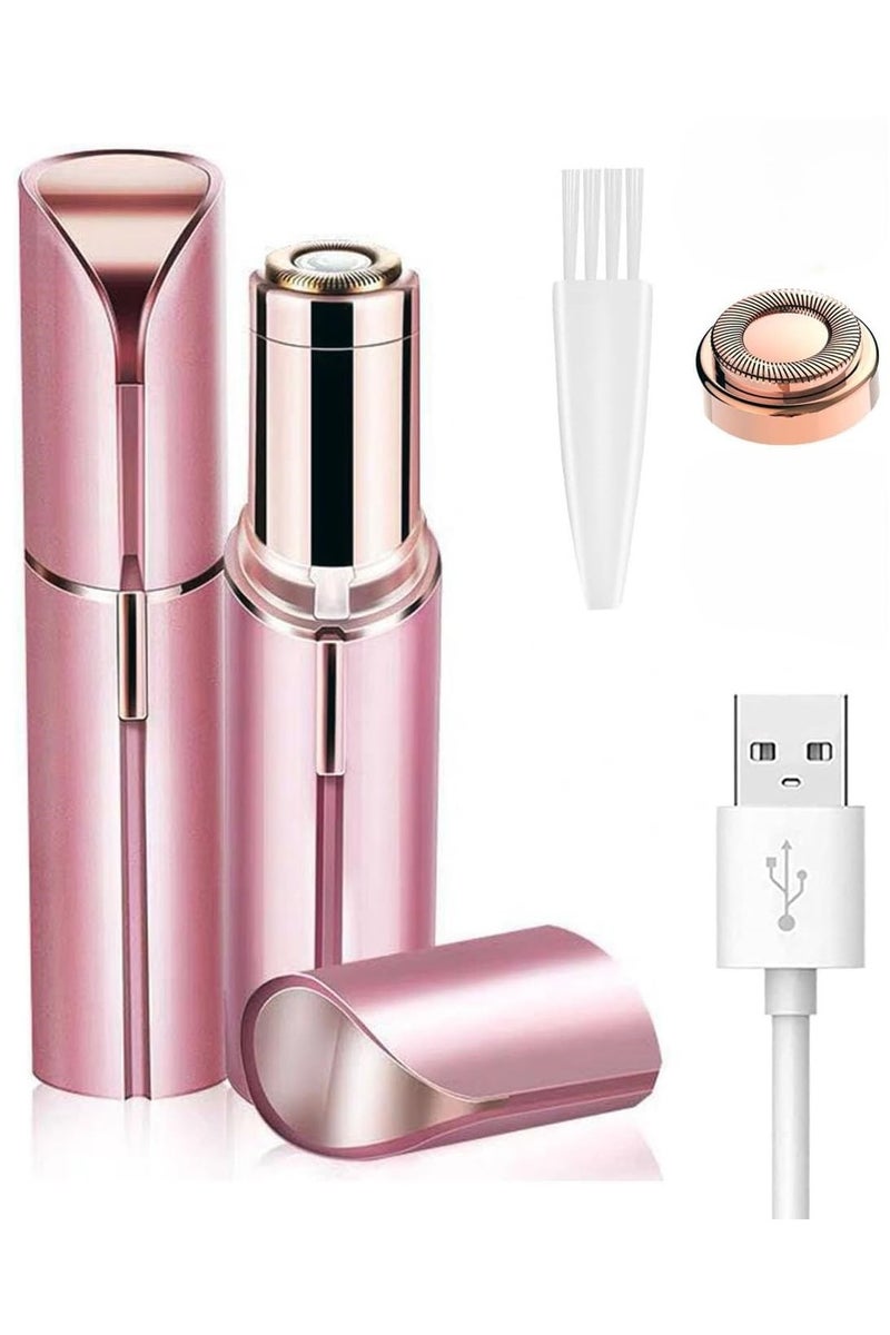 Facial Hair Removal for Women, Painless Lady Face Electric Razor for Lip, Chin, Arms With USB Charging and 1 Replacement Head - Image 1