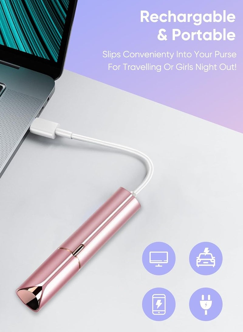 Facial Hair Removal for Women, Painless Lady Face Electric Razor for Lip, Chin, Arms With USB Charging and 1 Replacement Head - Image 5