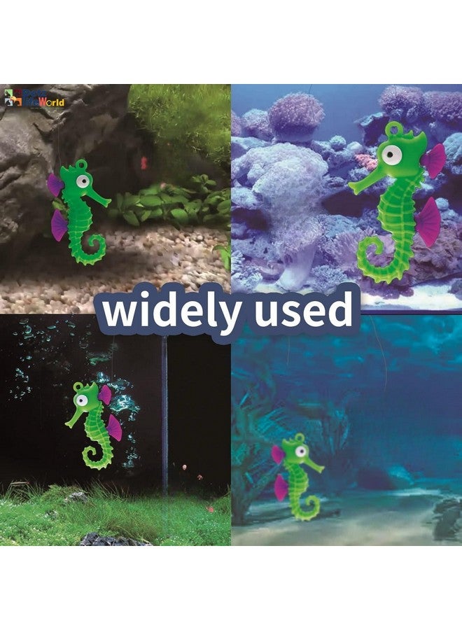قطعة ديكورات حوض سمك على شكل حصان بحري عائم | حوض أسماك عائم عالم الدبابات ديكور داخلي تمثال حيوان بحري عائم من Petzlifeworld - Image 5