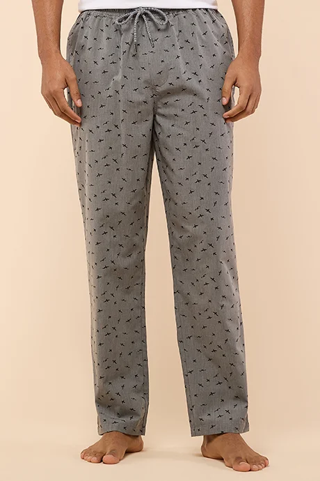 أر أند بي Printed Lounge Pants with Drawstring Waist