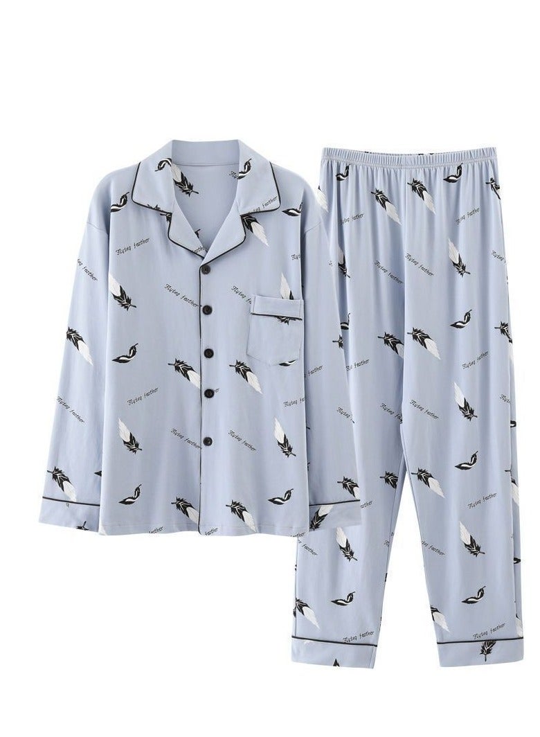 KUYING New Fashion Pajama Two Piece Set