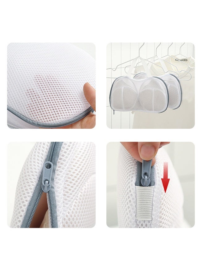 2pcs Bra Wash Bags With Zipper For Woman，Non-Deform Lingerie Laundry Bags For Washing Machine & Storage，Multiple Sizes Are Suitable，Use For Washing And Drying - Image 5