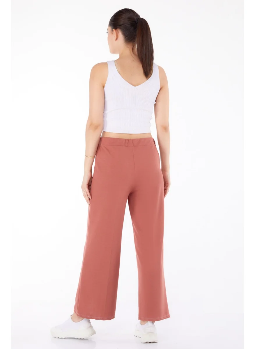 Tofisa Plain Mid Women Pink Trousers - 23868