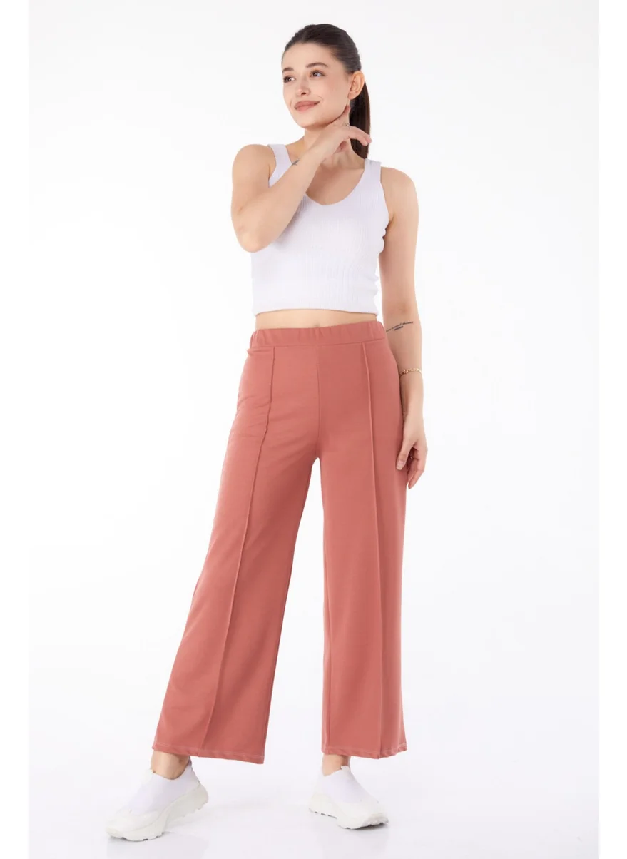 Tofisa Plain Mid Women Pink Trousers - 23868