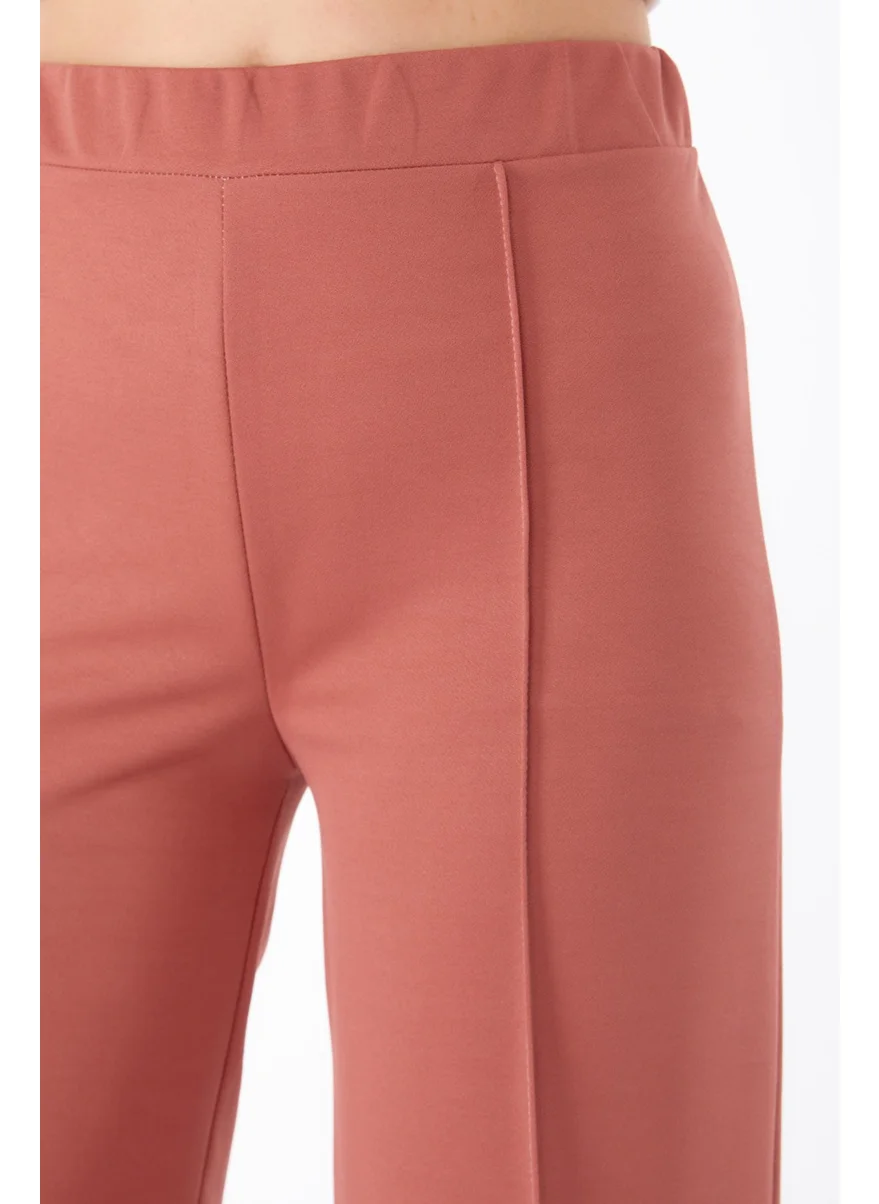 Tofisa Plain Mid Women Pink Trousers - 23868