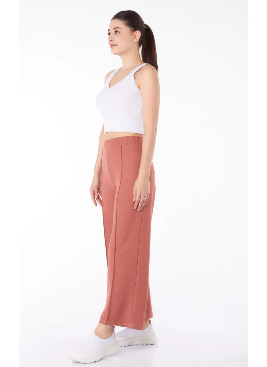Tofisa Plain Mid Women Pink Trousers - 23868