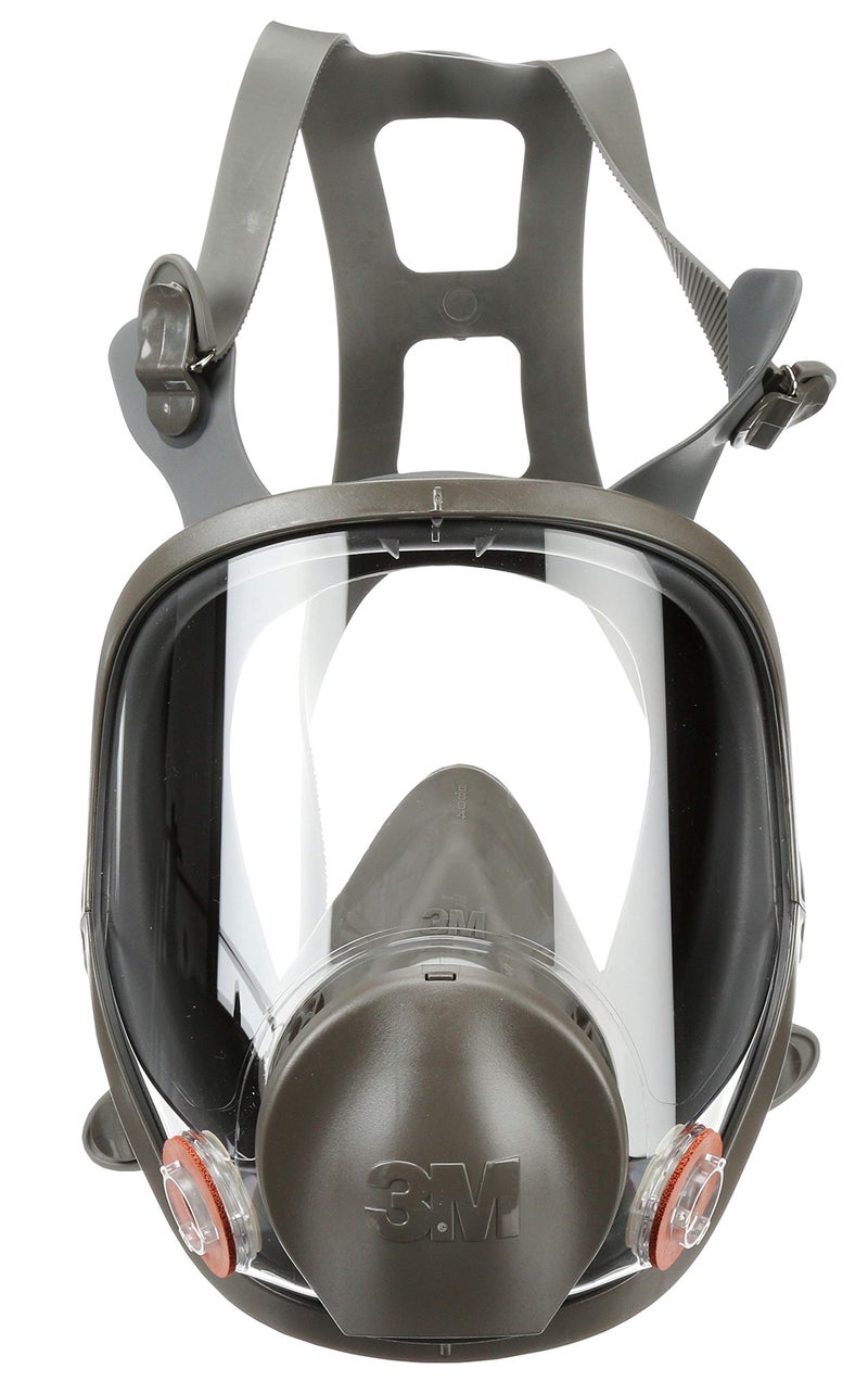 3M Full Facepiece Reusable Respirator 6900, NIOSH, Large Lens, ANSI High Impact Eye Protection, Silicone Face Seal, Four-Point Harness, Comfortable Fit, Painting, Dust, Chemicals, Large - Image 1