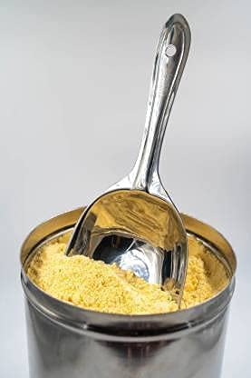SBA PRIME Stainless Steel Atta Scoop/Shovel for Kitchen | Multipurpose Scoop for Flour, Sugar, Rice & Grains | Rust-Free Durable Metal Scooper (Pack of 4) - Image 3