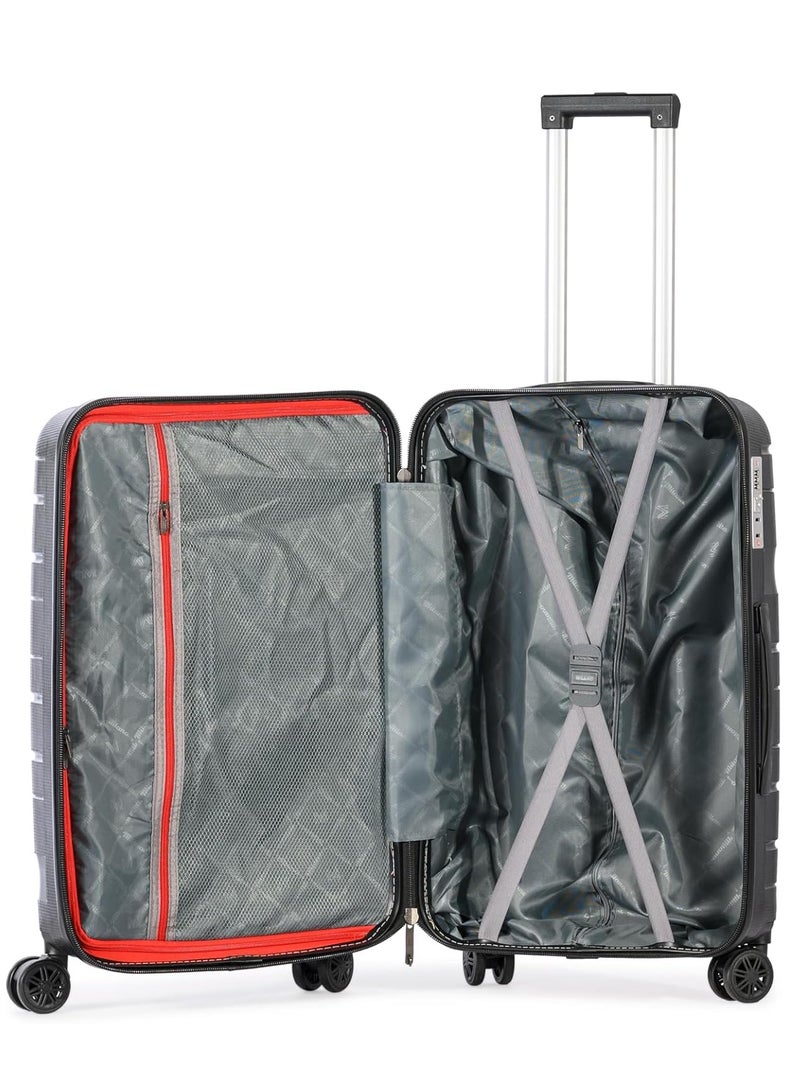 Milano Anti-Break Luggage Set 5 Pieces (12",14",20",24",28") (Black) - Image 5