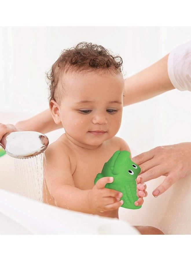 Puzzled Dollibu Alligator Bath Buddy Squirter Floating Green Alligator Rubber Bath Toy Fun Water Squirting Bathtime Play For Toddlers Cute And Soft Tropical Animal Toy  - Image 3