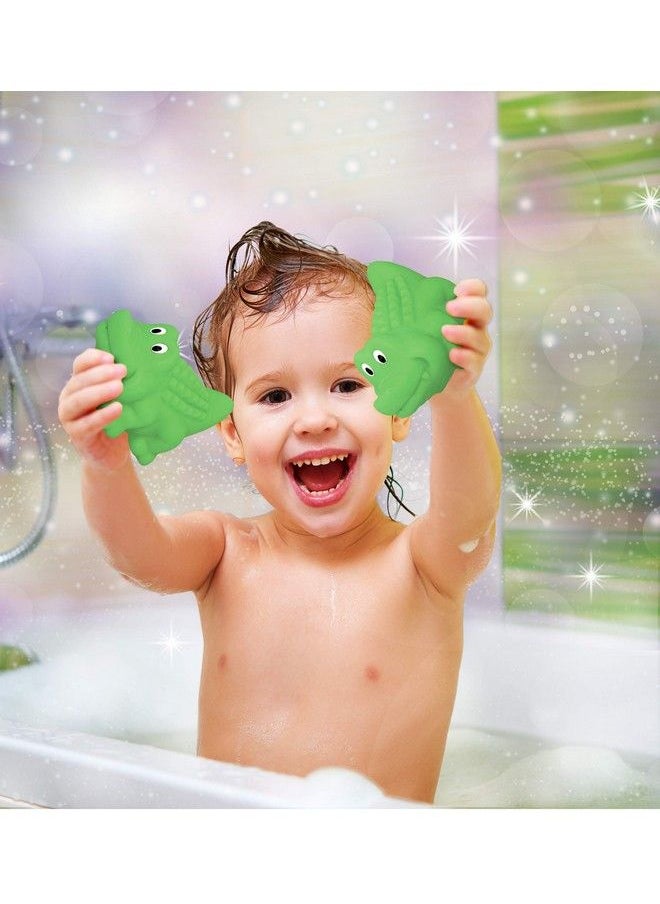 Puzzled Dollibu Alligator Bath Buddy Squirter Floating Green Alligator Rubber Bath Toy Fun Water Squirting Bathtime Play For Toddlers Cute And Soft Tropical Animal Toy  - Image 5
