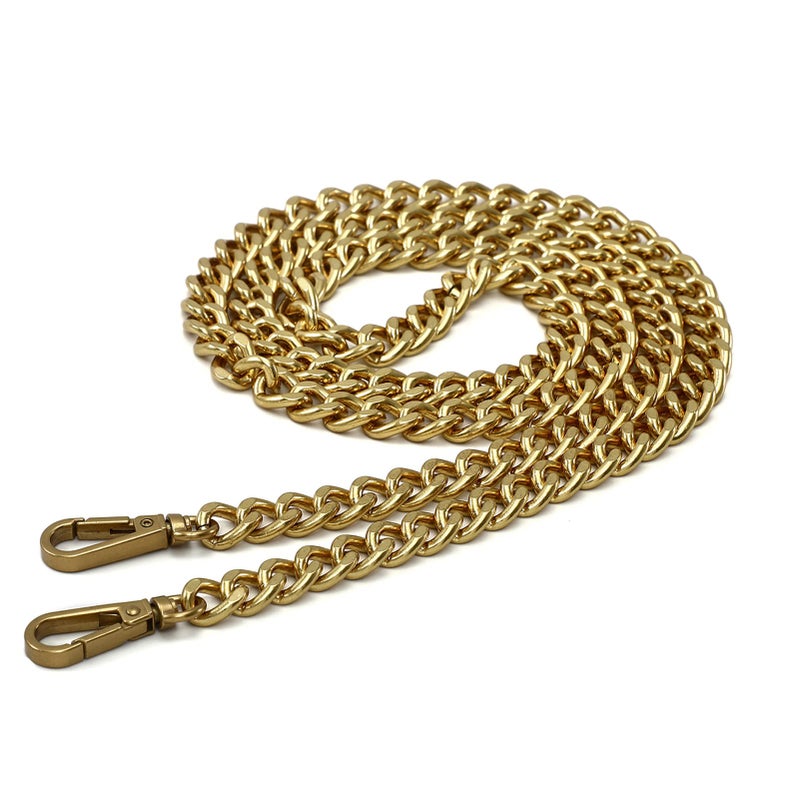 Xiazw 47 Light Metal Crossbody Purse Chain Straps Replacement for Bag Handbag Antique Gold