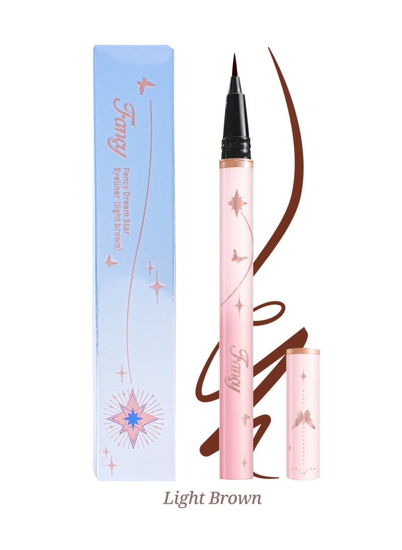 Fancy Fancy Dream Star Liquid Eyeliner Waterproof Quick-Drying Formula Defines Clearly Smooth and Even Flow No Smudging (03 Light Brown)  - Image 1