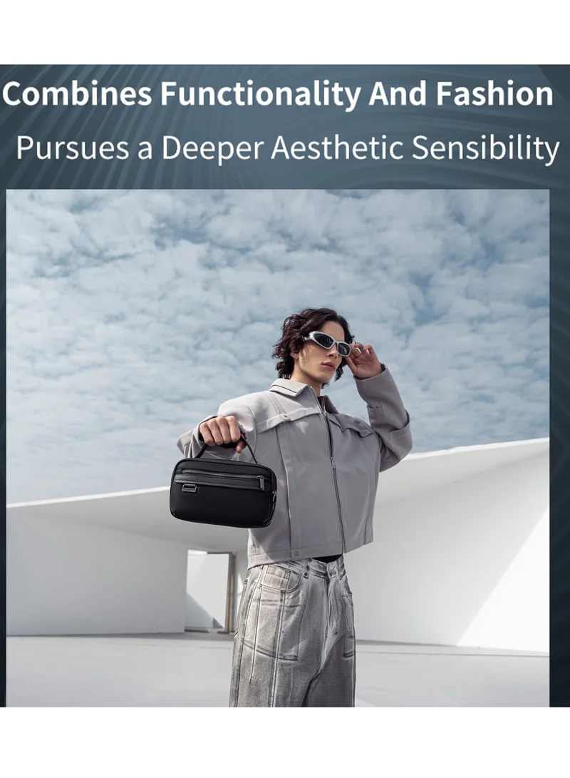 ARCTIC HUNTER Unisex Handbag Durable Premium Water Resistant Carry All Bag with Pockets for Men and Women in Daily Use, KB00843, Black