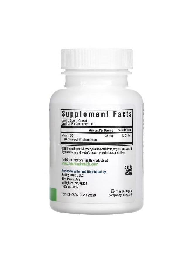 Seeking Health - P 5 P 25 mg 100 Vegetarian Capsules - Image 1