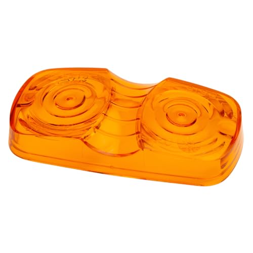 Grote 91963 Yellow Clearance Marker Replacement Lenses (Two-Bulb Square Lens), Orange - Image 3