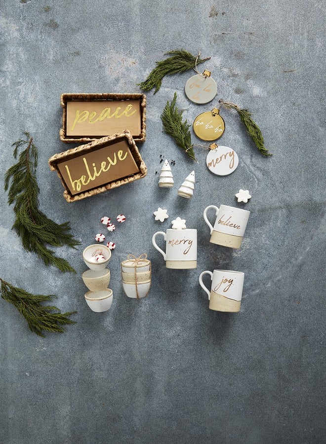 مد باي طقم ملح وفلفل من الخزف الحجري من مود باي، ذهبي اللون، قطر 3 1/4 بوصة × 4 بوصة - Image 3