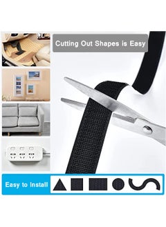 RAZAAN MART Self Adhesive Hook and Loop Tape 25mm Roll Strips with Strong Glue Durable Quality Mounting For Household PurposesSchoolOfficeKidsStationaryPicturesClothes and Tools 4m Hook 4m Loop  - Image 3