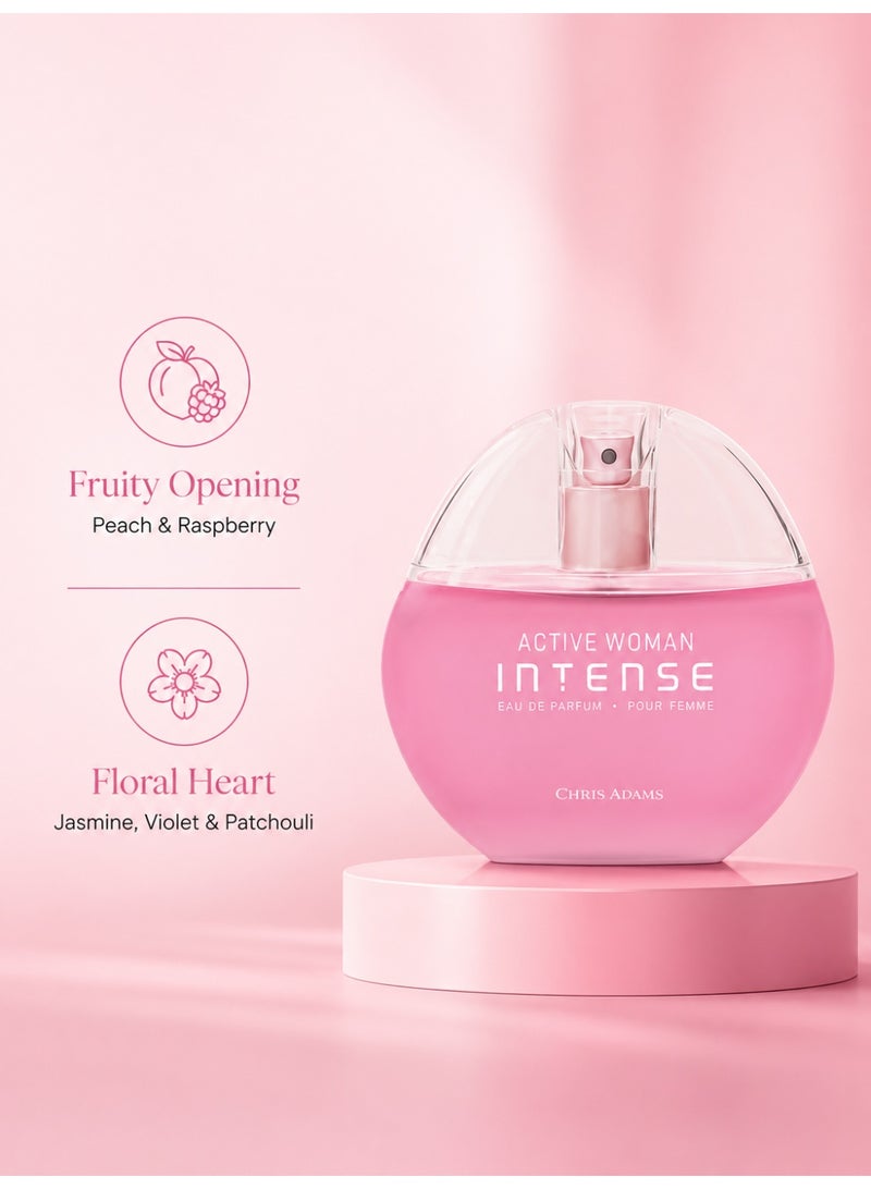 كريس أدمز عطر كريس آدامز أكتيف ومان إنتنس أو دو بارفان 80 مل - Image 5