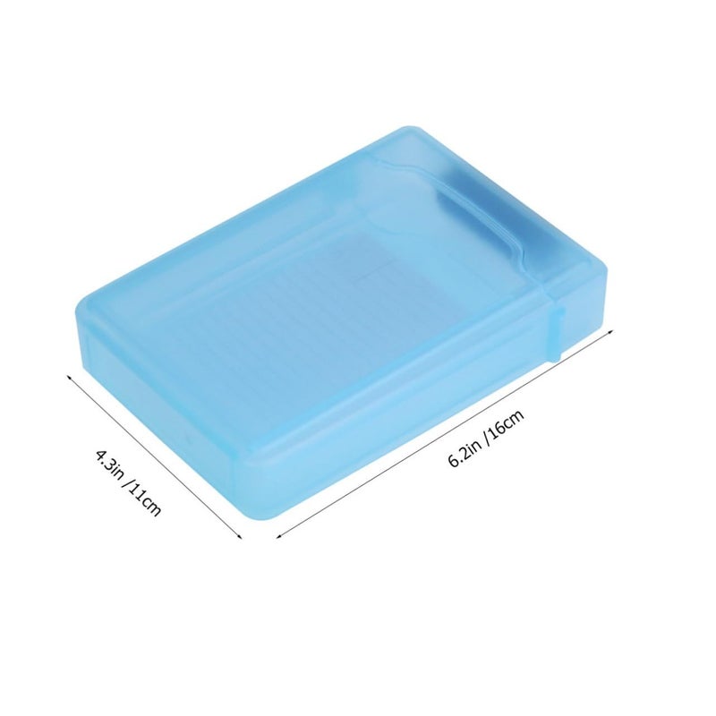 5pcs Hard Drive Protection Case Durable Plastic Drop Resistant Storage Box Mixed Colors - Image 3